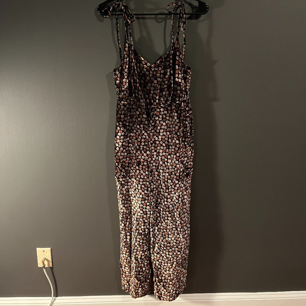 NWOT Madewell Velvet Jumpsuit